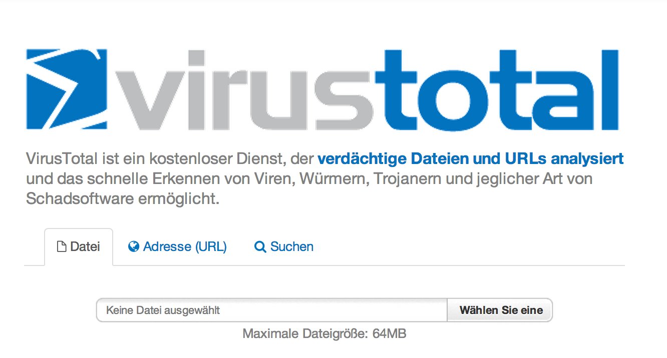 VirusTotal: Kostenloses Mac Antivirus Tool von Google 3
