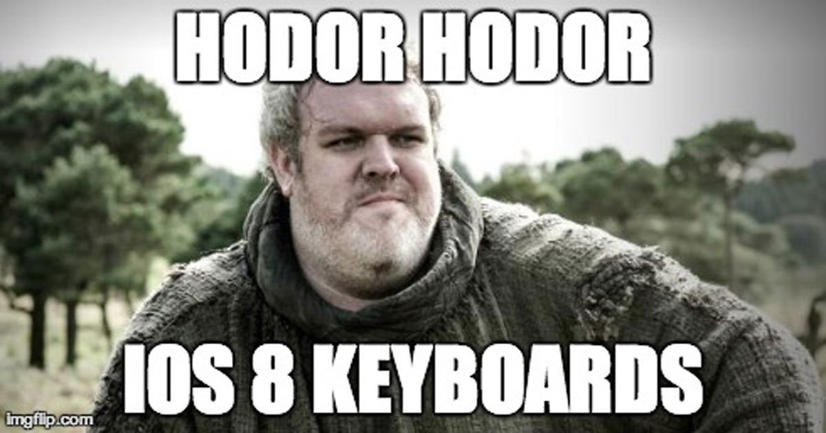 iOS 8: Minuum Tastatur & iOS 8 Game of Thrones Hodor Keyboard 6