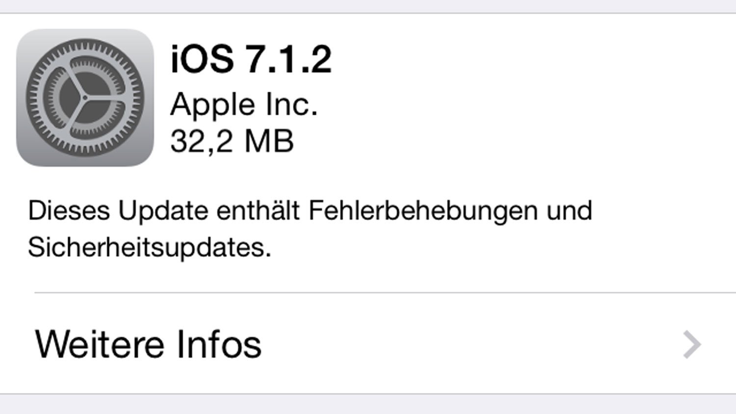 iOS 7.1.2 ist da: iOS 7.1.2 Download & Update 2