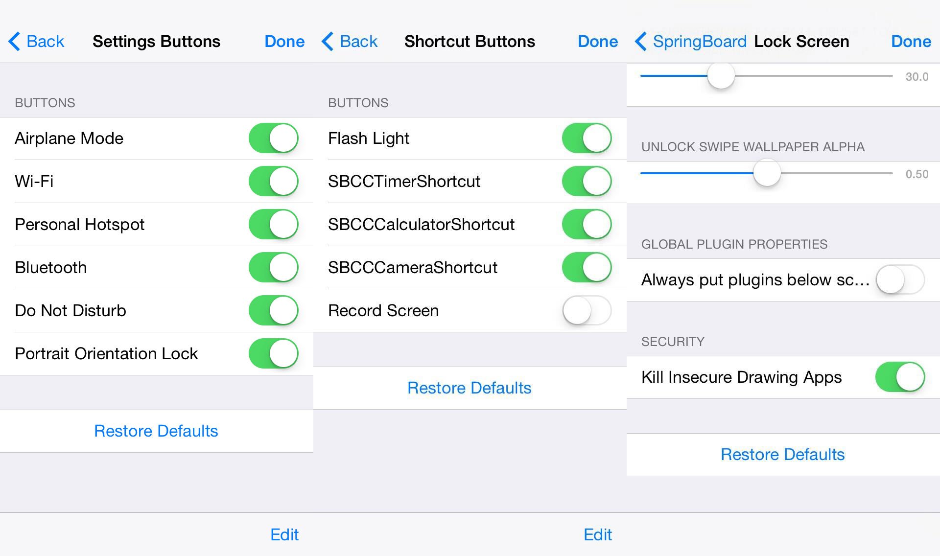 iOS 8 Hidden Settings: iOS 8 Control Center & Lockscreen Widgets? 2