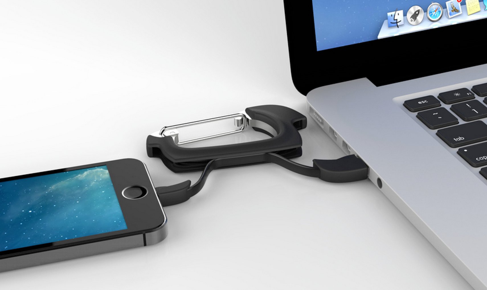 NomadClip - Lightning Karabiner für iPhone & iPad 2