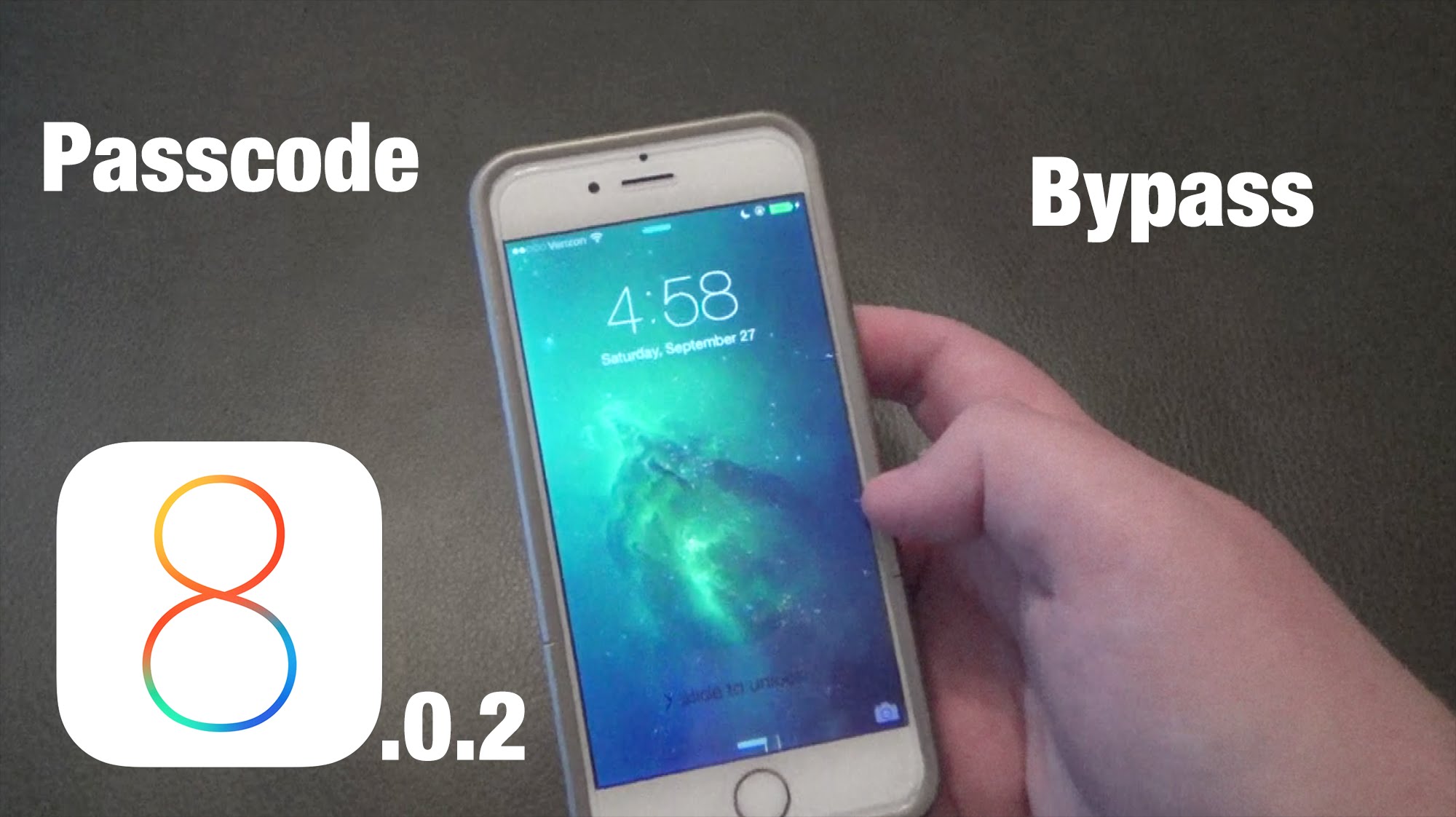 iOS 8.0.2 Lockscreen Passcode Bypass 1
