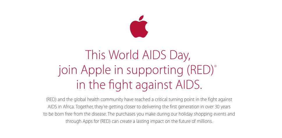Welt-AIDS-Tag 2014: Apple färbt Apple Stores rot 5
