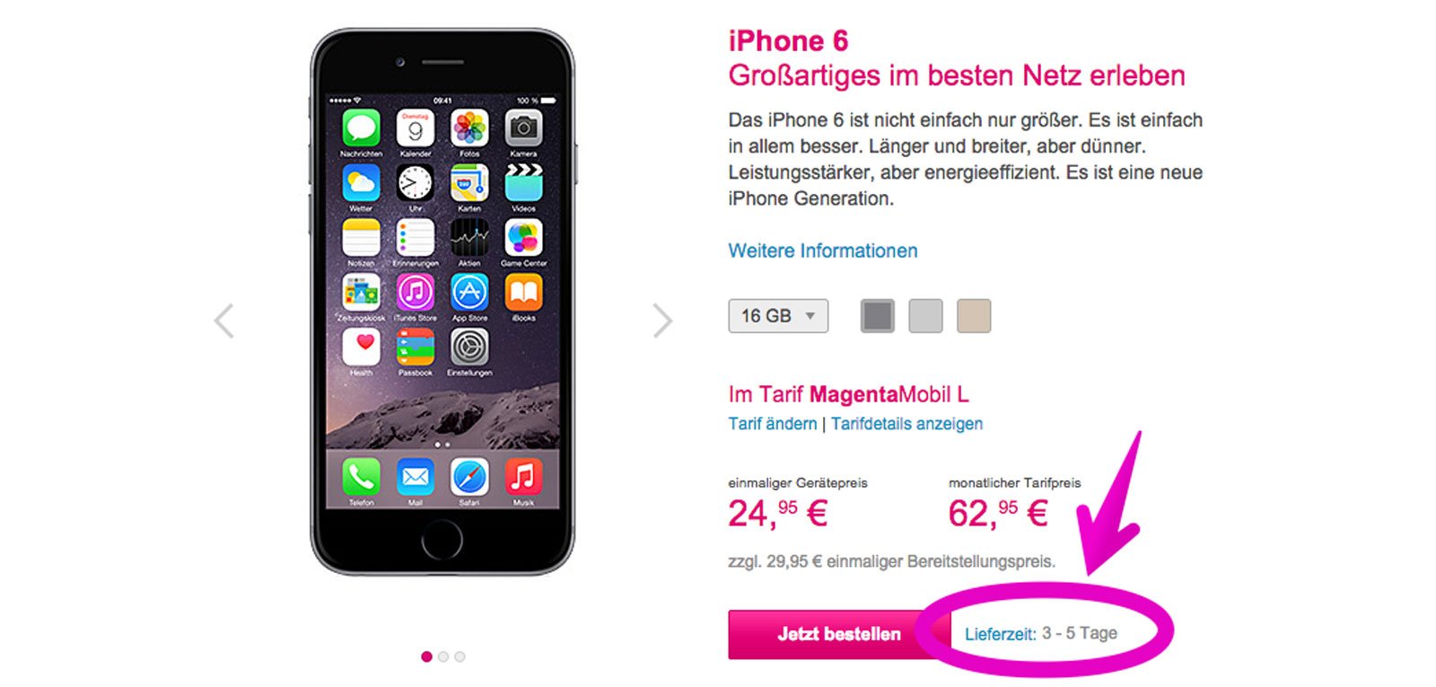 Telekom liefert iPhone 6 schneller! 3