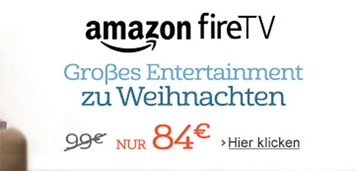 Fire TV billiger: Amazon Weihnachts-Angebot 1