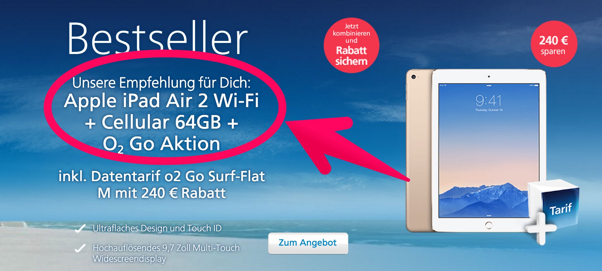 iPad Air 2 Aktion bei O2: 240 Euro billiger! 7