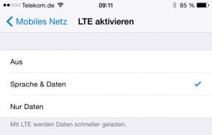 VoLTE: Voice over LTE bei Telekom, Vodafone, O2 2