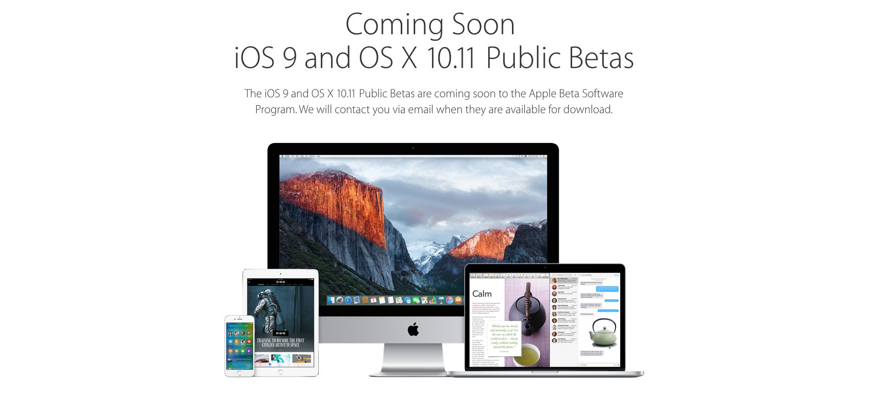 Download iOS 9 beta, iOS 9 Public Beta im Juli ab iPhone 4s 9