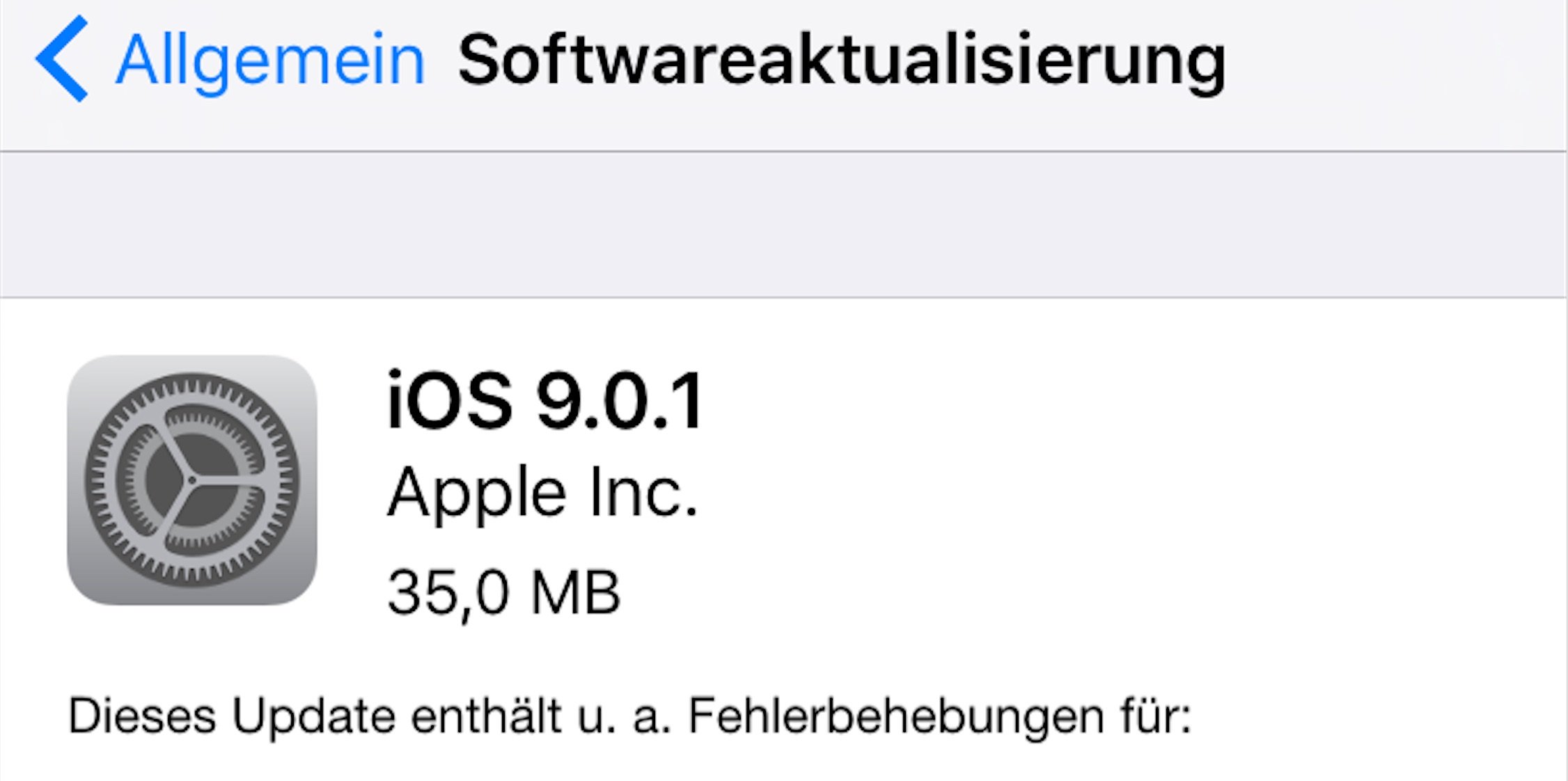 iOS 9.0.1 Update und iOS 9.1 beta 2 Download ist da! 1