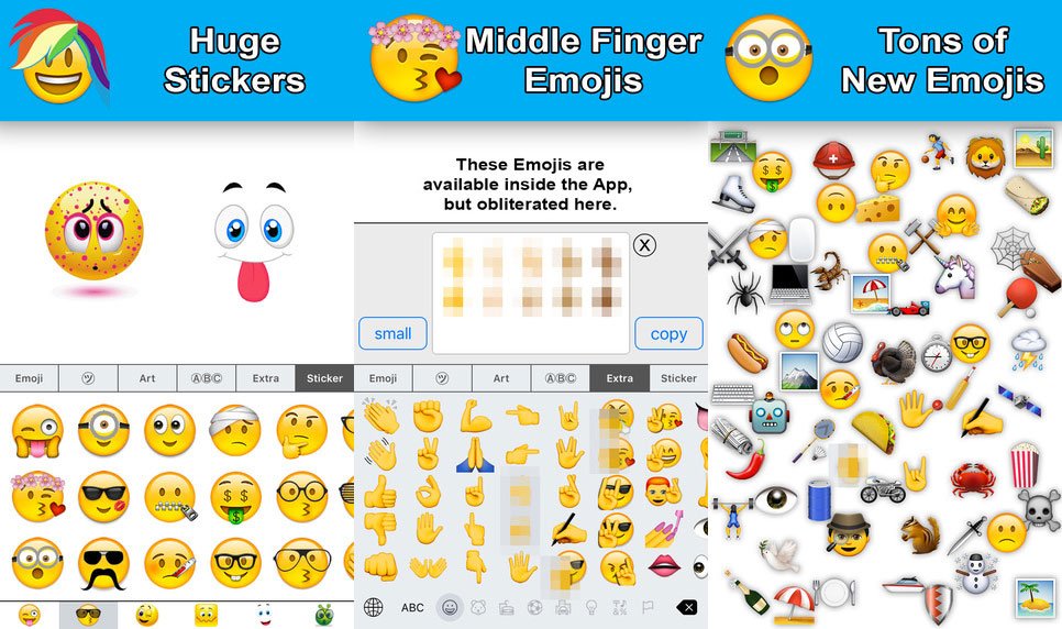 Neue Emoji Tastaturen fürs iPhone: Millionenbusiness dank Mittelfinger? 2