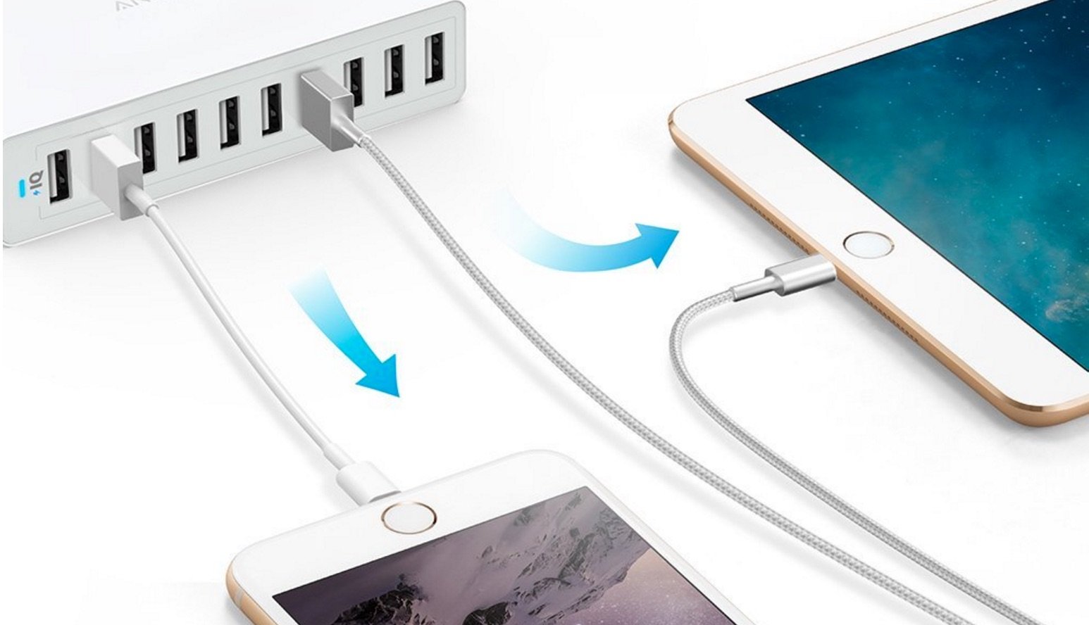 Angebot: Anker PowerPort 10 Ladegerät für 10x USB (iPhone, iPad & Co.) 5