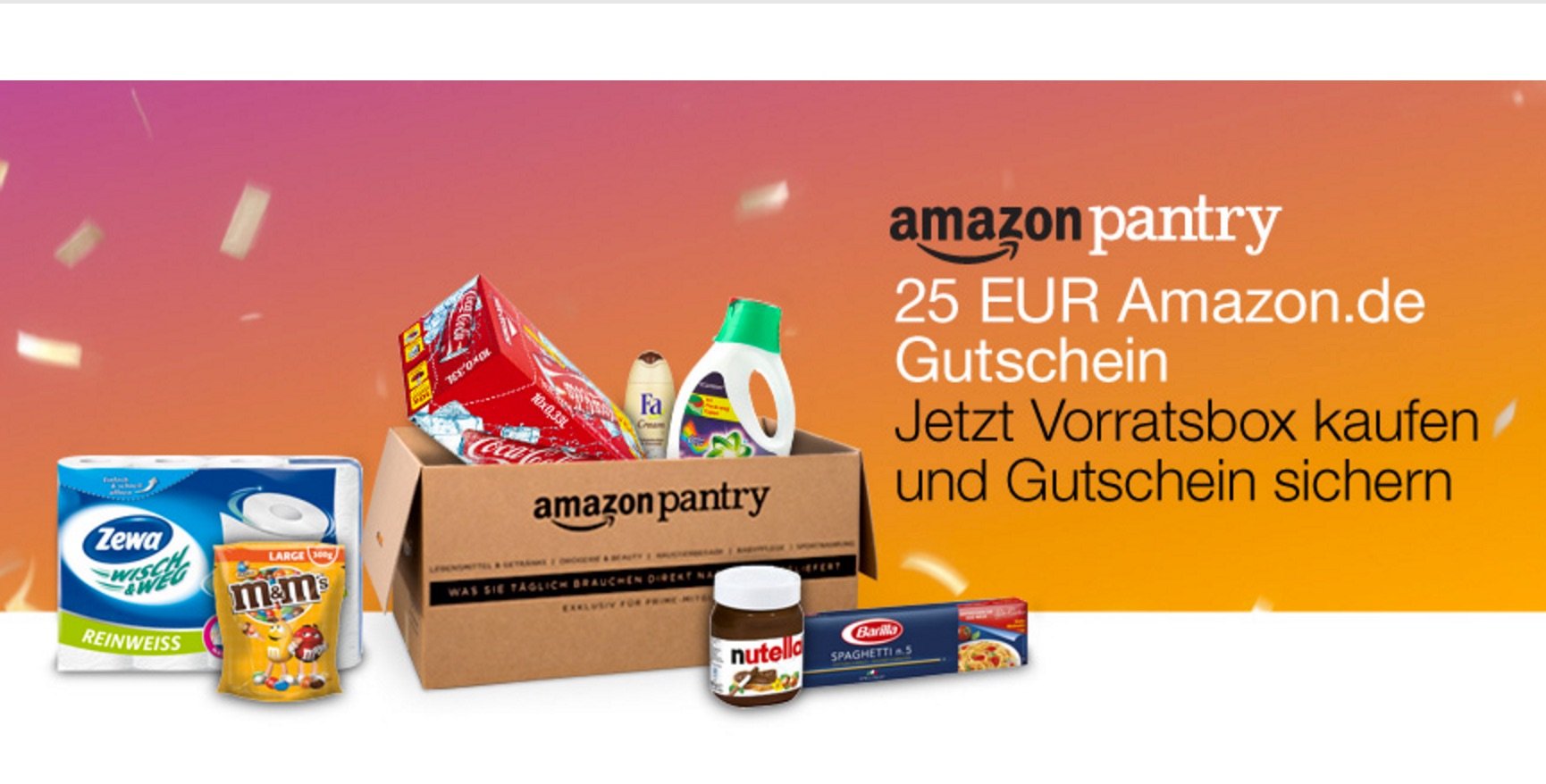 Amazon Pantry Promo Aktion mit 25€ Amazon Gutschein & versandkostenfrei 6