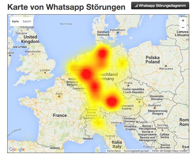WhatsApp Störung in Deutschland (01.03.16) 1