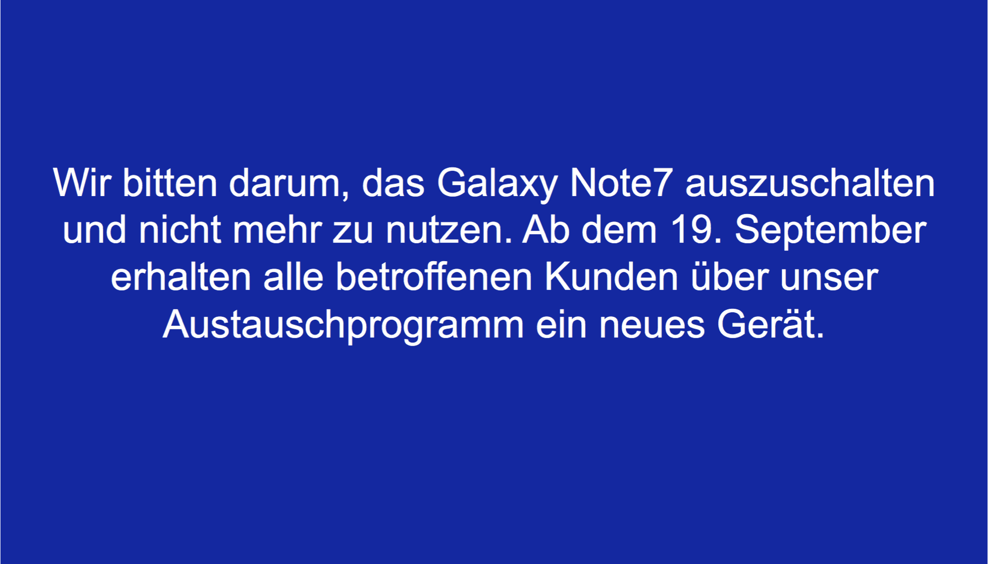 Samsung Galaxy Note 7: Ausschalten & nicht mehr nutzen! 2