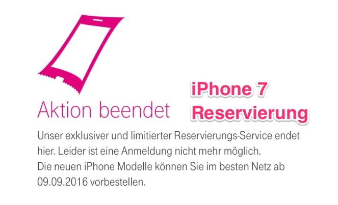 iPhone 7 Vorverkauf: Apple Store Down, Telekom beendet iPhone 7 Reservierung 1