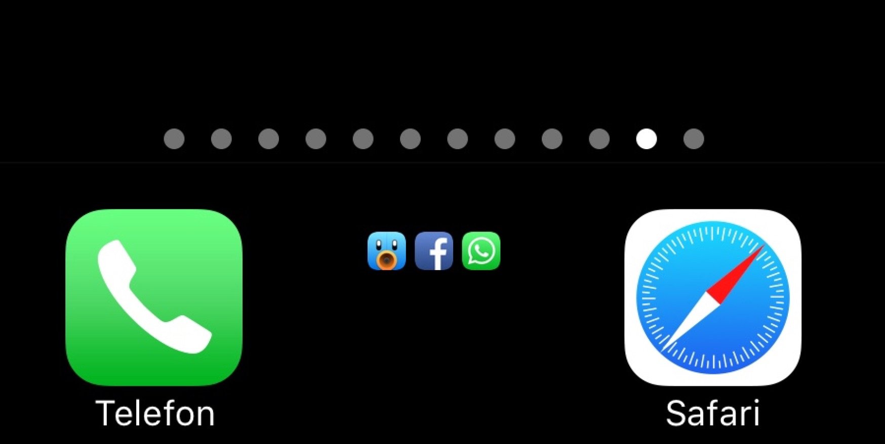 Dark-Mode iOS 10: das mysteriöse schwarze Hintergrundbild 6