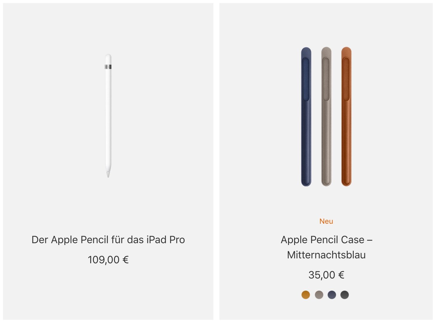 Apple Pencil Case: 35 Euro Leder-Schutzhülle für den Apple Stift 1