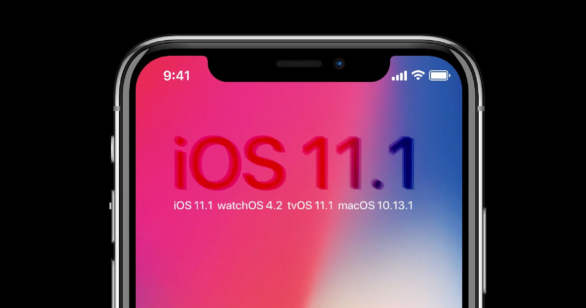 Update: iOS 11.1, watchOS 4.1, tvOS 11.1 & macOS High Sierra 10.13.1 1