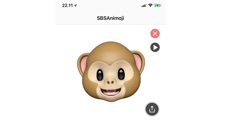 SBSAnimoji: Animoji Video über 60 Sekunden aufnehmen und per WhatsApp & Facebook Messenger teilen 1