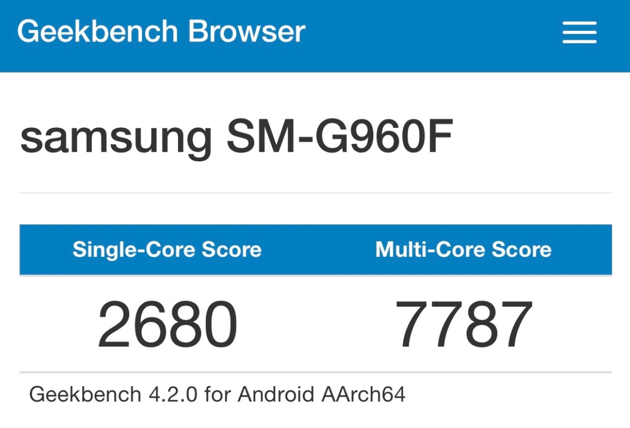 Erster Benchmark Test: Samsung Galaxy S9 langsamer als iPhone X? 3