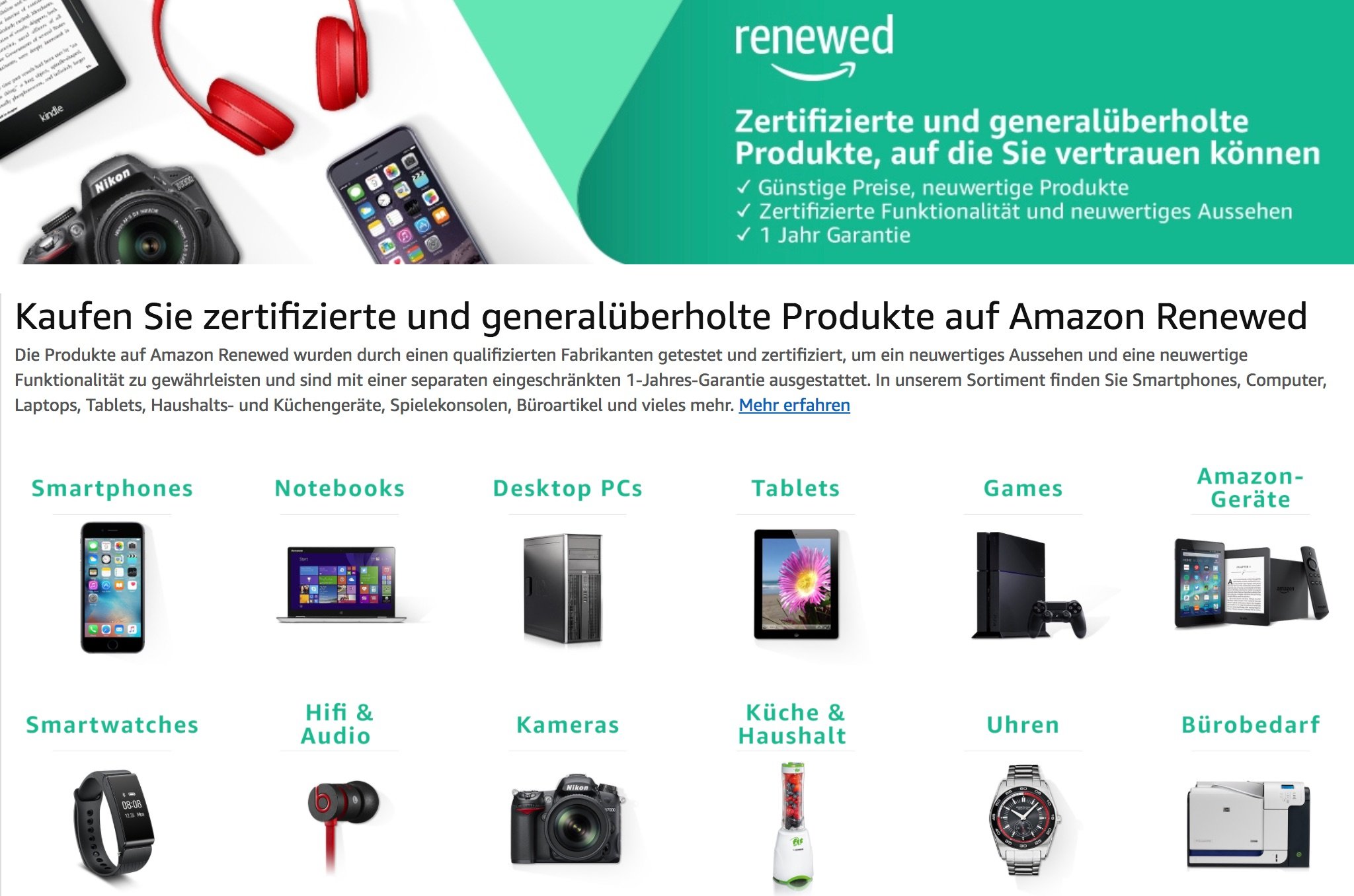 Renewed: Generalüberholte iPhones, iPads, Apple Watches, iMacs & Macbooks 1