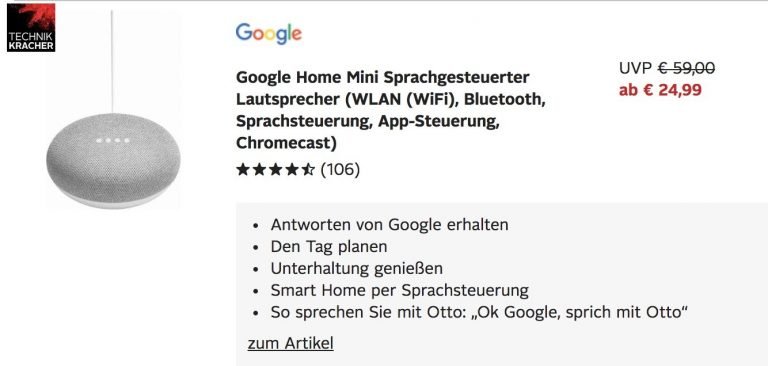 google home mini kaufen media markt